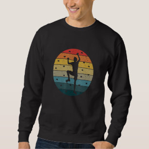 Retro Graphic Climbing Bouldering Rock Climber Mou Sweatshirt