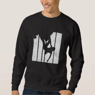 Retro Graphic Climbing Bouldering Rock Climber Mou Sweatshirt