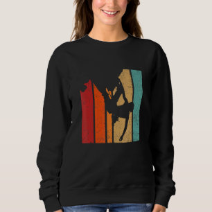 Retro Graphic Climbing Bouldering Rock Climber Mou Sweatshirt