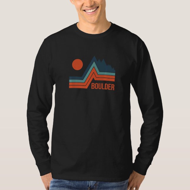 Retro Graphic Climbing Bouldering Rock Climber Mou T-Shirt (Front)