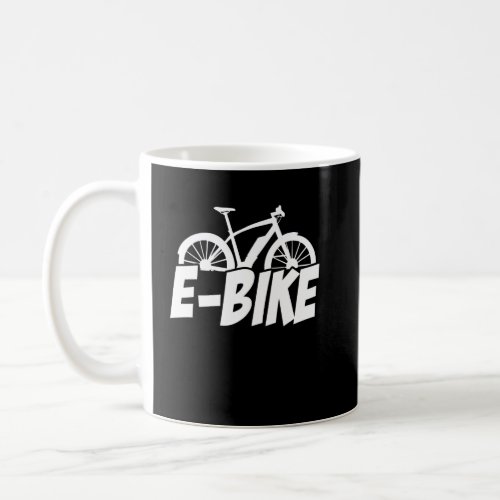 Retro Graphic E_Bike Mountainbiking Bicycle E_Bike Coffee Mug