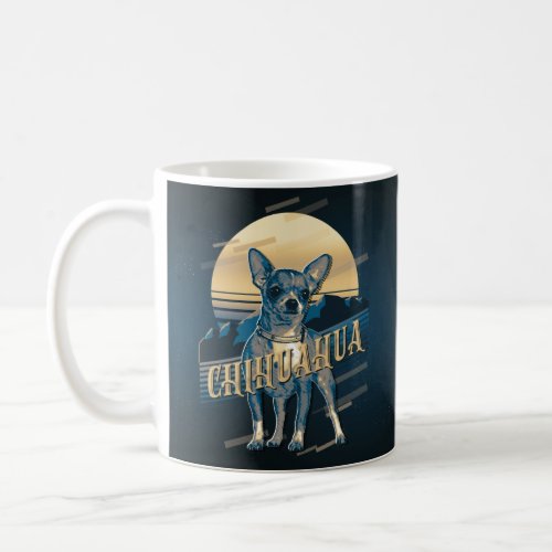 Retro Graphics Chihuahua Blue ID754 Coffee Mug