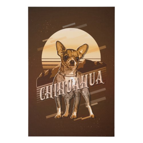 Retro Graphics Chihuahua Gold ID754 Faux Canvas Print