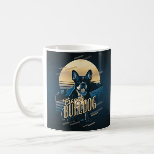 Retro Graphics French Bulldog Blue ID754 Coffee Mug