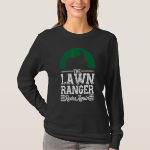 Retro Grass Lawn Mower Mowing Lawn Ranger Rides Ag T-Shirt