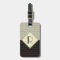 Retro Gray and Black Stripe Monogram