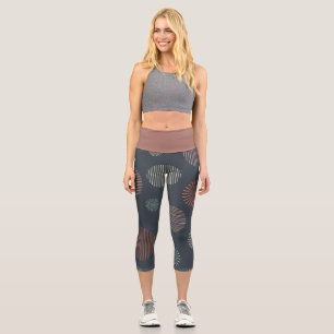 Retro Gray Capri Leggings