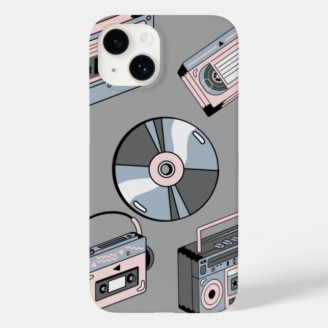 Retro Gray Cellphone Case (Back)