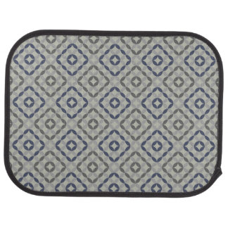 Retro Gray Pattern Set of Car Mats