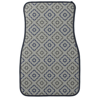 Retro Gray Pattern Set of Car Mats