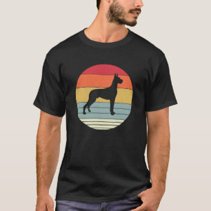 Retro Great Dane Dog Vintage Style Dogs Breed Gift T-Shirt