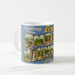 Retro Great Smoky Mountains Coffee Mug<br><div class="desc">A wonderful retro postcard from the Great Smoky Mountains National Park repurposed!</div>