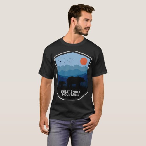 Retro Great Smoky Mountains National Park Bears T_Shirt