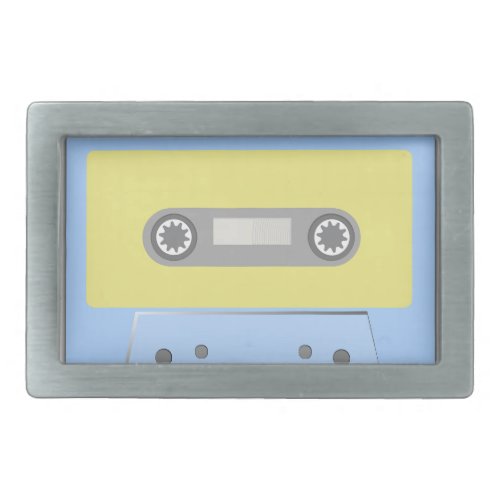 Retro Green and Blue Cassette Tape  Belt Buckle
