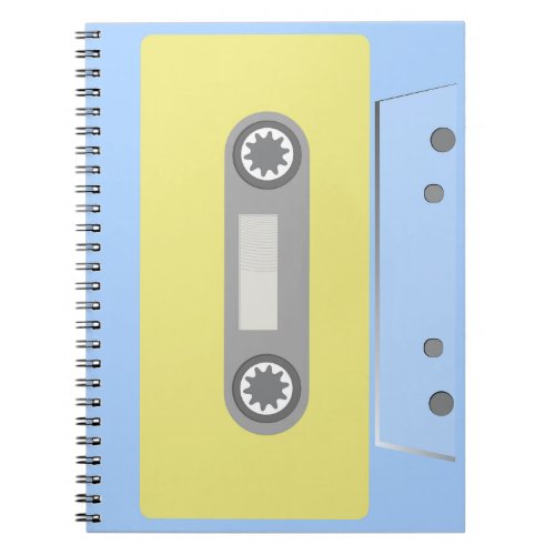 Retro Green and Blue Cassette Tape Notebook
