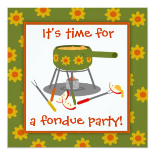 Fondue Party Invitations Zazzle