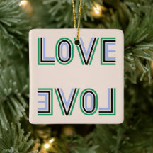 Retro Green Black Blue Tennis Score Love