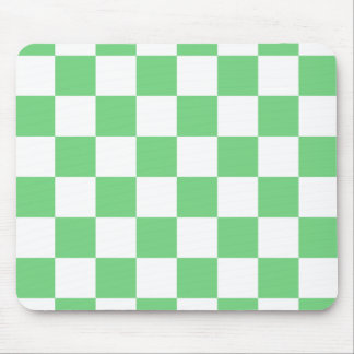 Retro Green Chessboard Checkerboard Tile Y2K  Mouse Pad