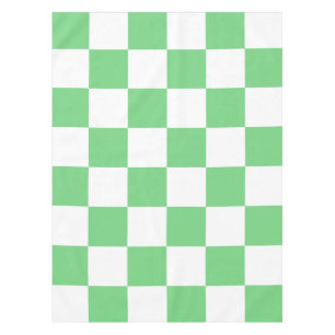 Retro Green Chessboard Checkerboard Tile Y2K  Tablecloth