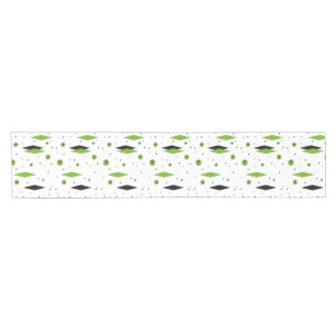 Retro Green Diamonds & Starbursts Table Runner
