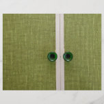 Retro green doors flyer