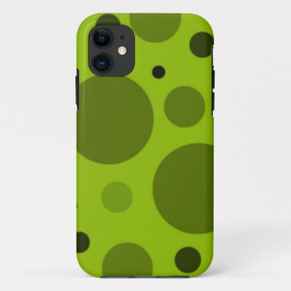 Retro Green Dots iPhone 11 Case