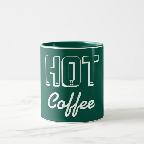 Retro Green Hot Coffee Mug