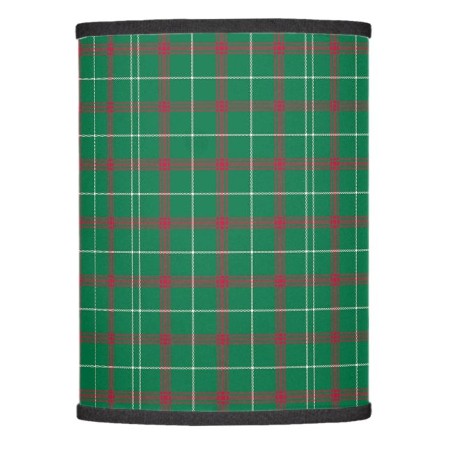 Retro Green Red Plaid  Lamp Shade (Front)