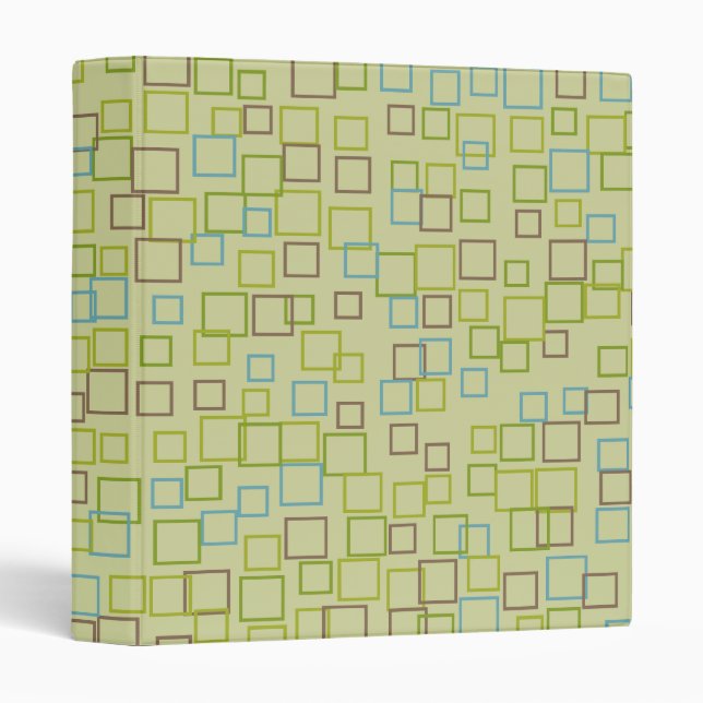 Retro Green School Kitchen Scrapbook Binder Gift (Front/Spine)