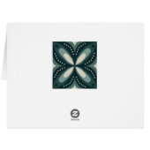 retro green shapes cards (Back Horizontal)