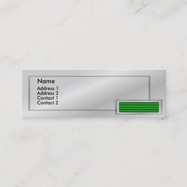 Retro - Green Shutter Profile Card (Front)