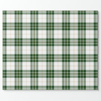 Tartan Plaid Farmhouse Forest Green Wrapping Paper