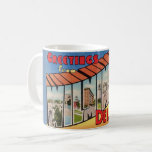 Retro Greeting for Wilmington Delaware  Coffee Mug<br><div class="desc">A colorful retro postcard greeting for Wilmington,   Delaware repurposed!</div>