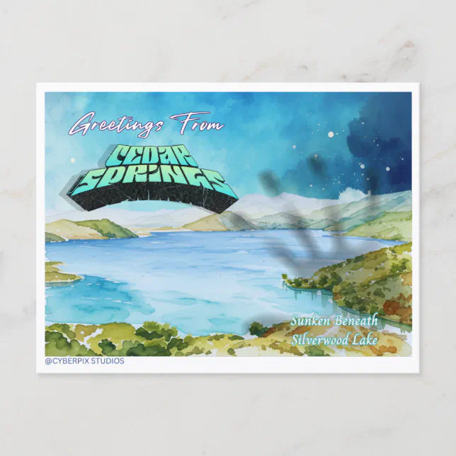 Retro “Greetings From Cedar Springs” 2 Postcard | Zazzle