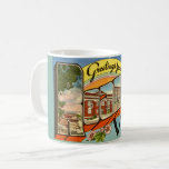 Retro Greetings From Roanoke, VA Coffee Mug<br><div class="desc">A colorful retro postcard of Roanoke,  Virginia repurposed on a mug!</div>