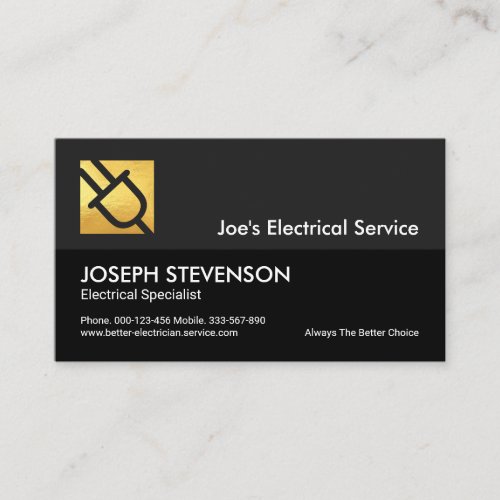Retro Grey Black Electrical Layers Business Card