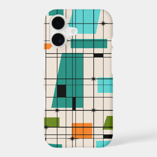 Retro Grid and Starbursts iPhone 7 Case