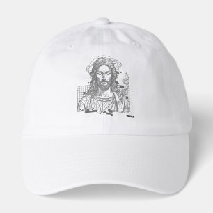 Retro Grid Jesus King Of Kings Revelation 19:16 Hat