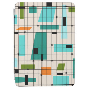 Retro Grid & Starbursts iPad Air Cover