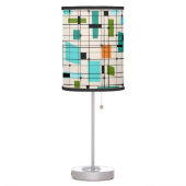 Retro Grid & Starbursts Table Lamp (Left)