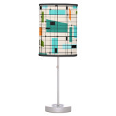 Retro Grid & Starbursts Table Lamp (Front)