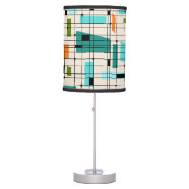 Retro Grid & Starbursts Table Lamp Retro Grid & Starbursts Table Lamp