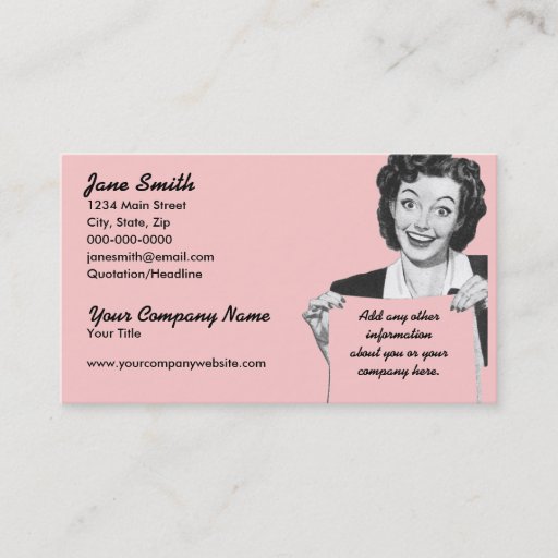 Customizable Retro Grin Business Card Templates