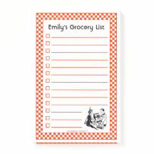 Retro Grocery Shopping List (Customizable)