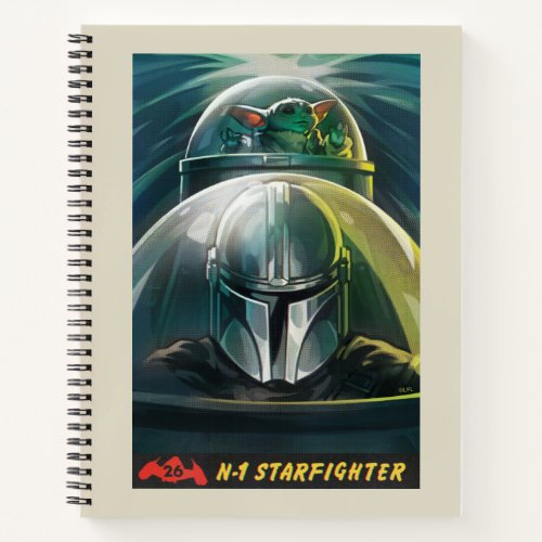 Retro Grogu  The Mandalorian N_1 Starfighter Art Notebook