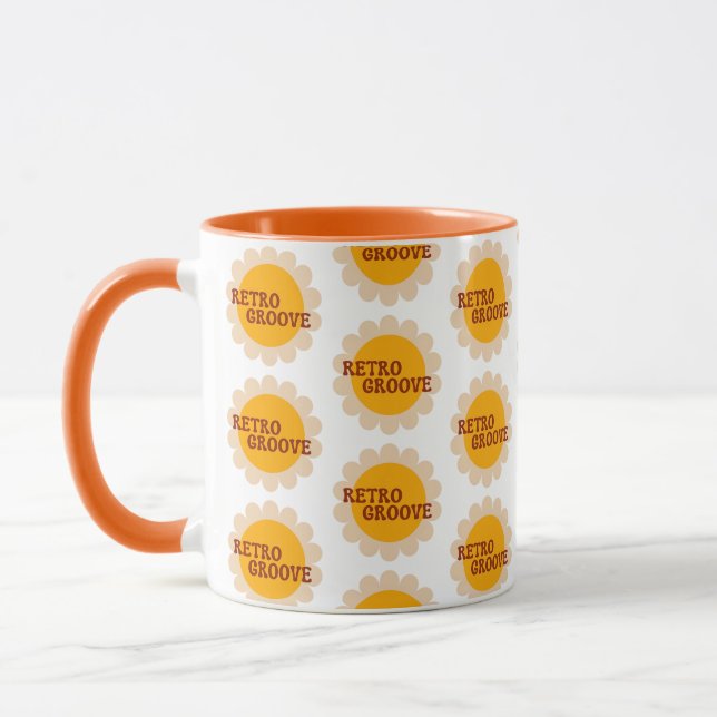 Retro Groove Coffee Mug (Left)