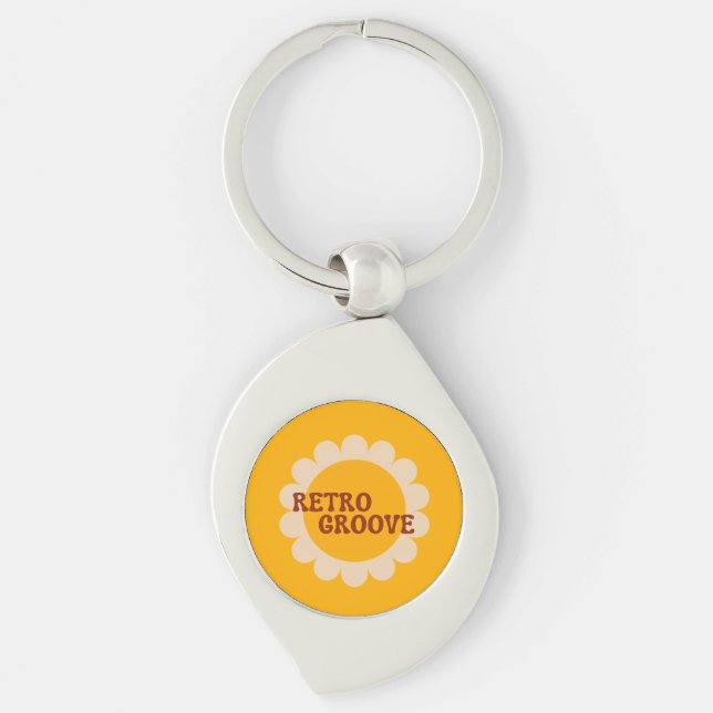 Retro Groove Keychain (Front)