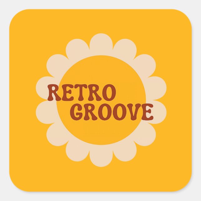 Retro Groove Sticker (Front)