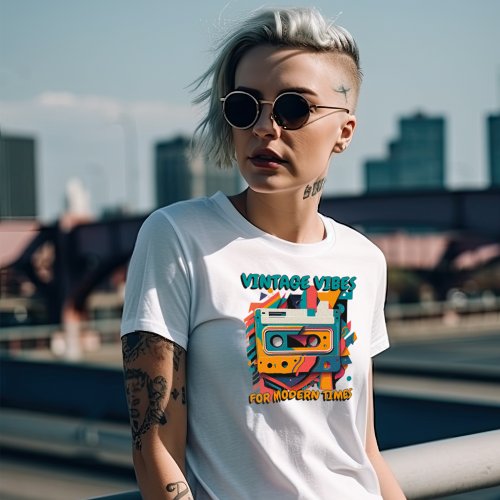 Retro Groove Vintage vibes for modern times T_Shirt