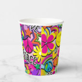 Retro Groovy 60's 70's Birthday Party Paper Cups | Zazzle